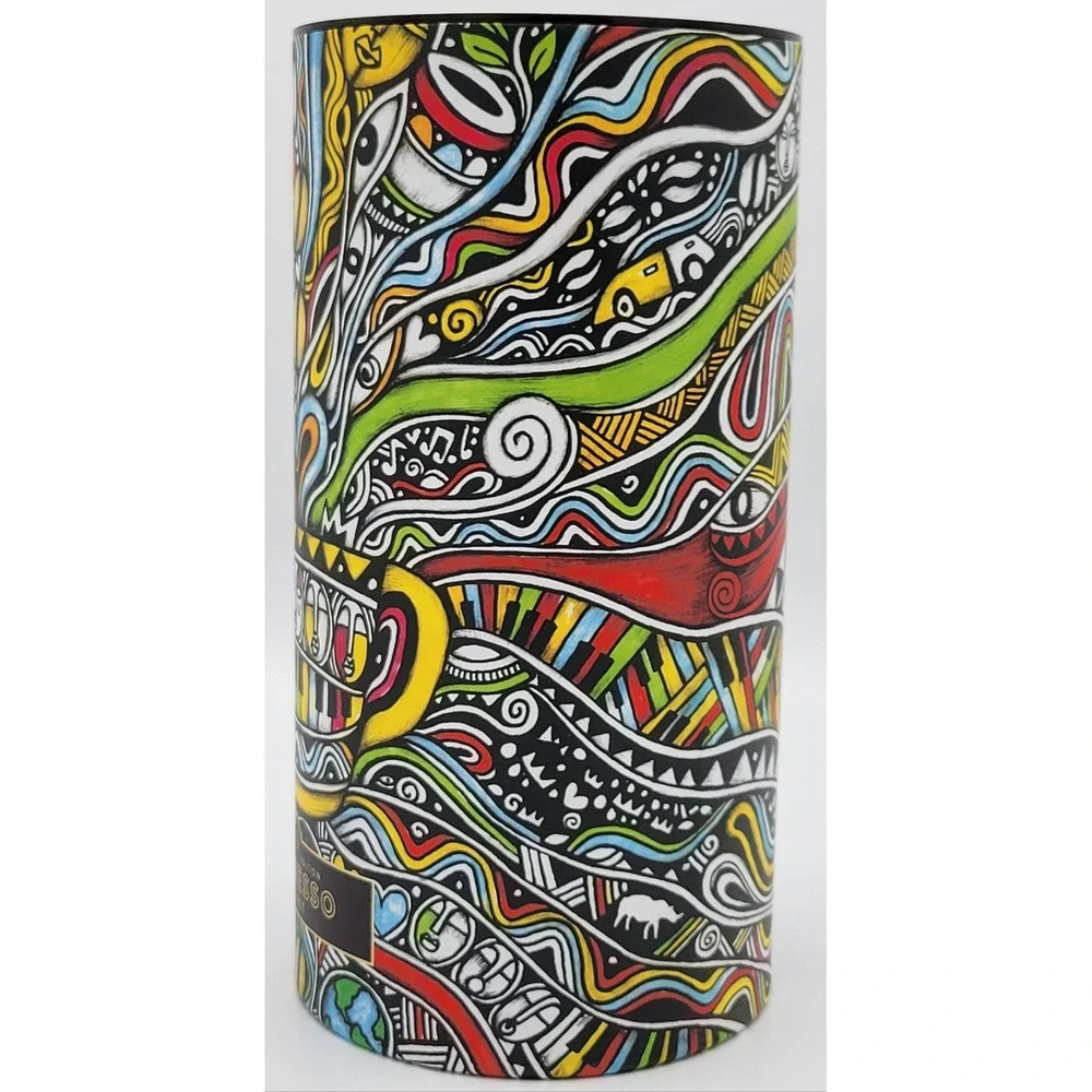 STARBUCKS Laolu Senbanjo Special Edition Espresso Empty Canister & Poster